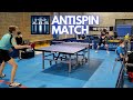Antispin  young players nightmare  dr neubauer abs  table tennis match