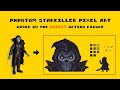 Phantom Starkiller Pixel Art, based on the action figure by Super7!