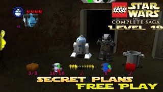 Lego Star Wars Tcs Ep 4 Chap 1 Secret Plans Free Play All Collectibles - Htg