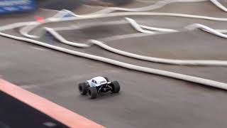 Tekno Monster R/C Truck Pulling Stunts & Racing At OCRC Raceway - Back Flips & Wheelies - MT410 - 4K