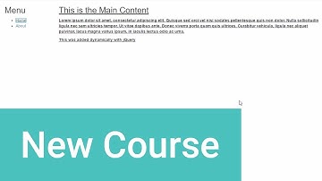 How to Become a Web Developer: jQuery and Bootstrap - Trailer