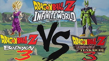 [TAS] DBZ Budokai 3/Infinite World/Tenkaichi 3 comparison - SSj2 Gohan vs Cell