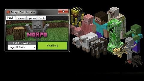 Minecraft Mod Showcase: Morph Mod (Become almost any mob!)