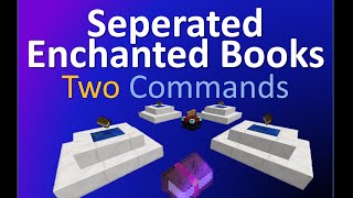 Seperating Enchantment Books in two commands!