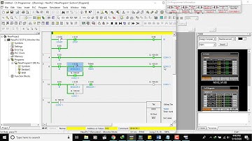 Simulasi Conveyor 2 Menggunakan CX Programmer