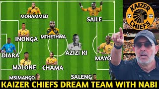 🔴Don't miss to watch; How Kaizer Chiefs Could Line Up Under Nasreddine Nabi With New Signings🔥