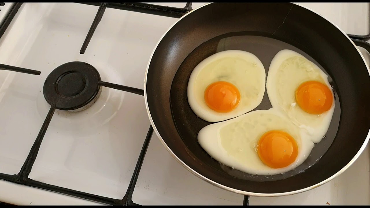 Half fry eggs YouTube