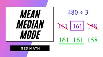 GED Math – Mean, Median, and Mode!