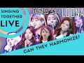 LOONA HARMONIZING AND SINGING LIVE TOGETHER COMPILATION
