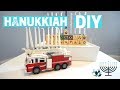 DIY MENORAH HANUKKIAH - Hanukkah Crafts with Kids