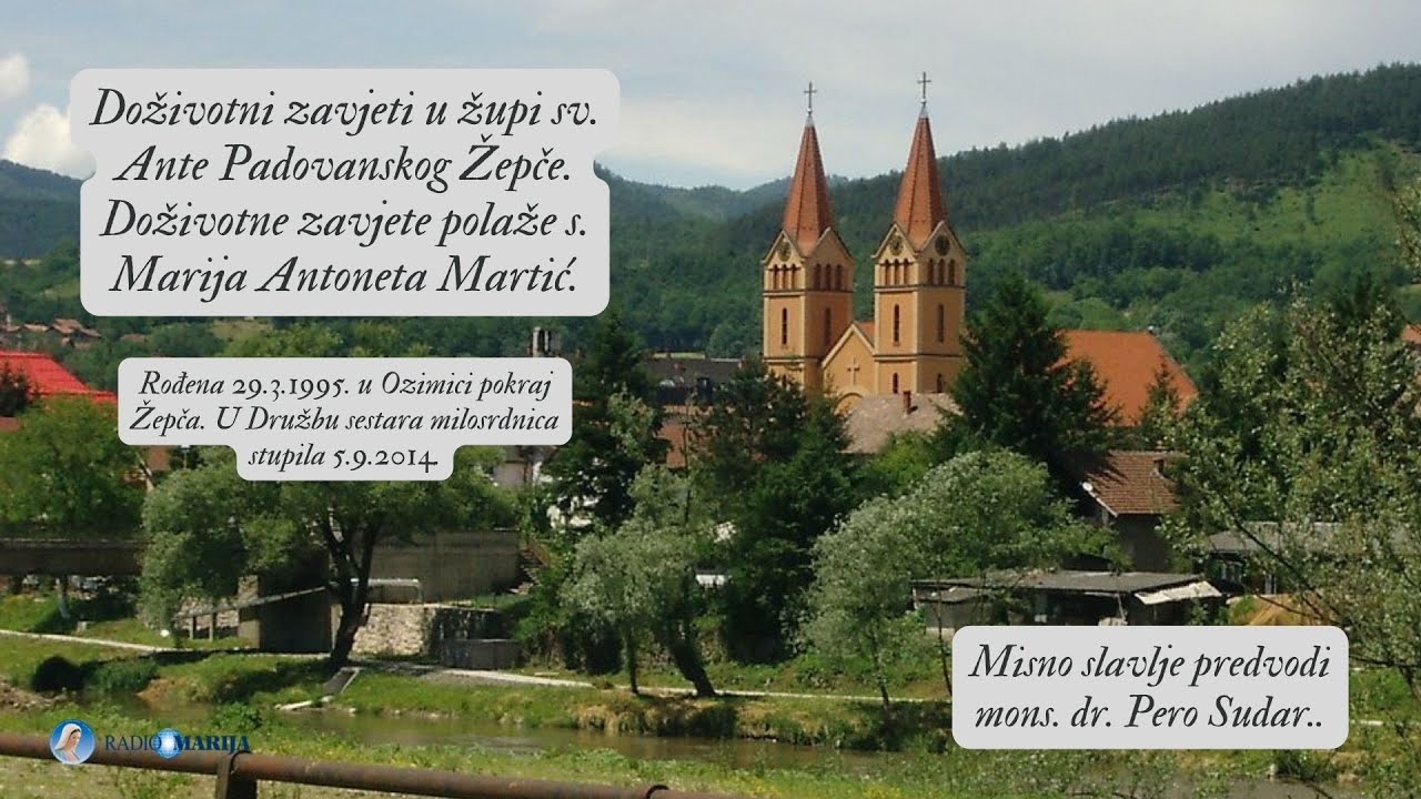 Doživotni zavjeti u župi sv Ante Padovanskog Žepče - Doživotni zavjeti s. Marije Antonete Martić