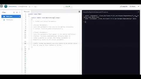 Actual and Formal Parameters - Java Coding and Call By Value