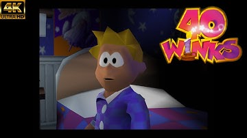 40 Winks Unreleased N64 Prototype 4K UHD Gameplay | RetroArch ParaLLEl N64