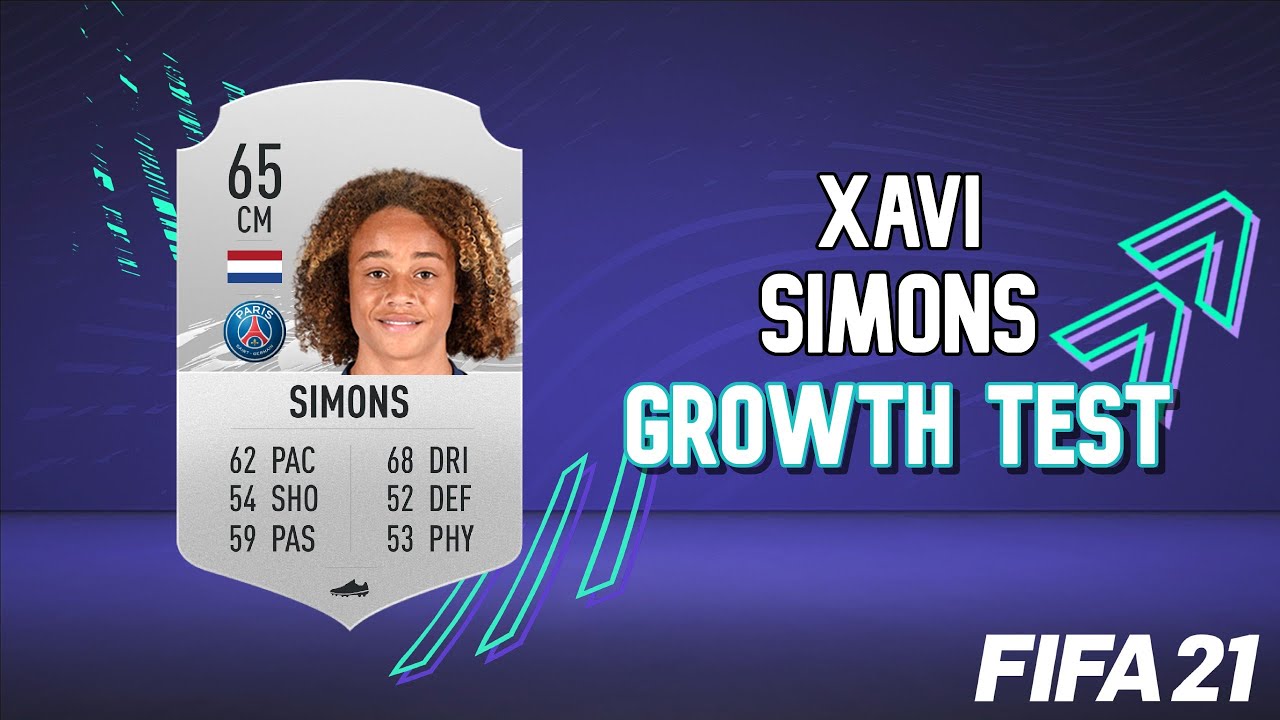 Xavi Simons Growth Test! FIFA 21 Career Mode - YouTube