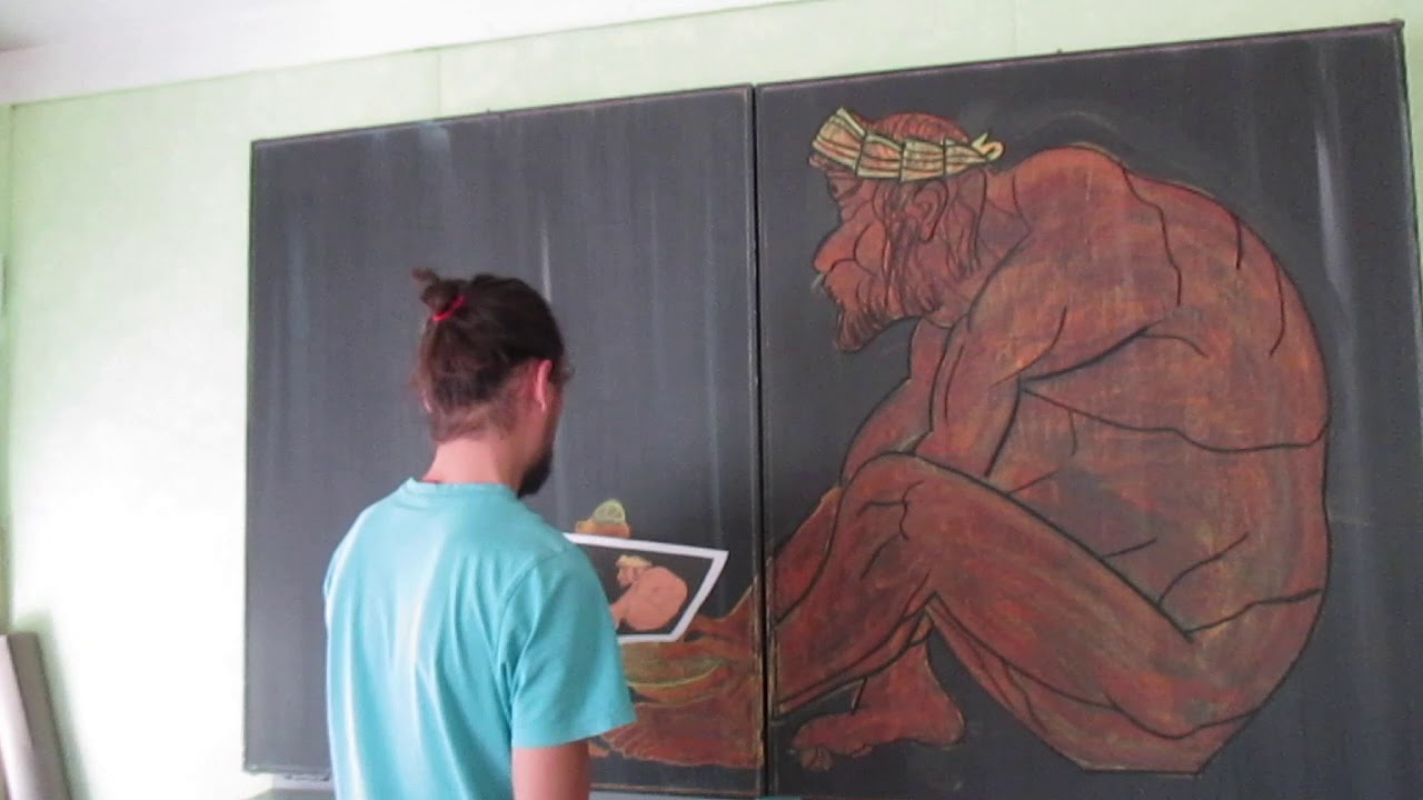 ein tafelbild entsteht