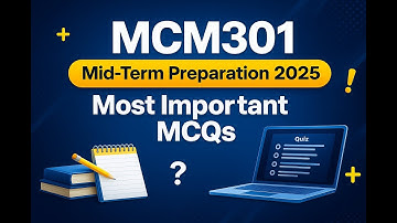 MCM301 – Communication Skills | Mid-Term Preparation 2025 | Most Important MCQs | Virtual University