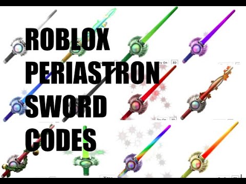 12 Periastron Sword Codes Revised Youtube - roblox gun gear id