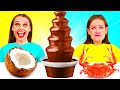 Chocolate Fountain Fondue Challenge | Tasty Kitchen Recipes by TaTaRa Challenge