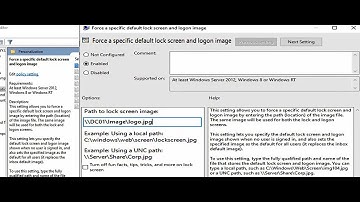How To Change Lock Screen Wallpaper Deploy All Computers Using Group Policy Windows Server 2019