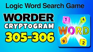 WORDER Logic Word Search Game level 305 306