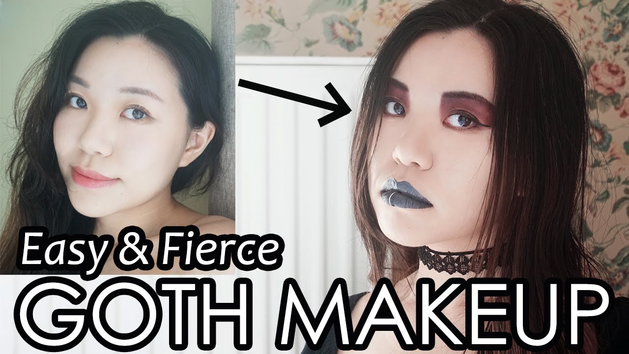 Easy and Fierce Asian Goth Makeup - YouTube