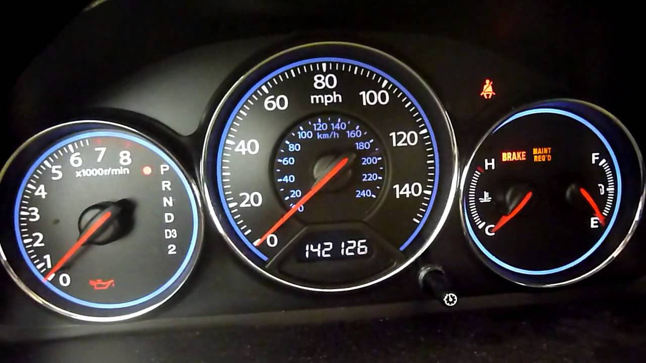 Honda accord dashboard lights flickering