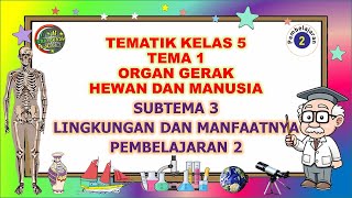 Kelas 5 Tematik : Tema 1 Subtema 3 Pembelajaran 2 (ORGAN GERAK HEWAN DAN MANUSIA)