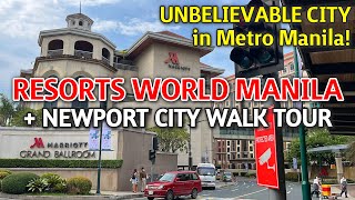 RESORTS WORLD MANILA & NEWPORT CITY TOUR | UNBELIEVABLE Modern District in Pasay City, Philippines