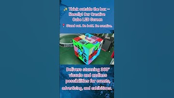 "Creative 3D Cube LED Screen | Next-Gen Visual Experience|Flexible led screen