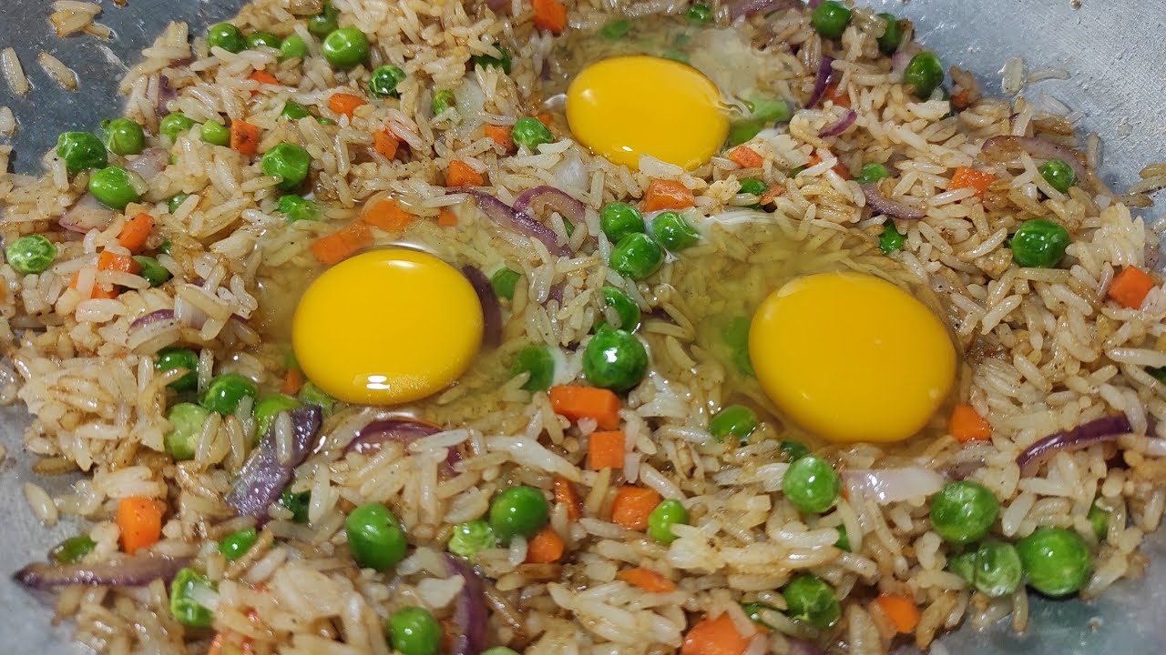 homemade egg fried rice , simply and delicious recipe @naga masala kitchen
