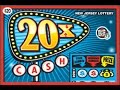 Huge Winner! $20,000 Jackpot! 20X Cash New Jersey Lottery Instant Scratch Off Ticket #1
