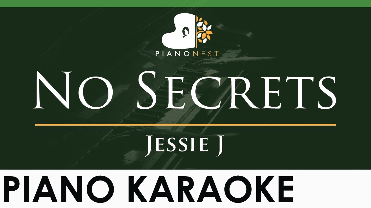 Jessie J - No Secrets - LOWER Key (Piano Karaoke Instrumental)