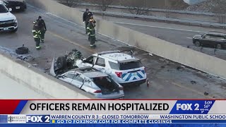 Witnesses describe 'fireball' crash on I-170 flyover
