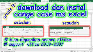 cara download dan instal add in cange case excel