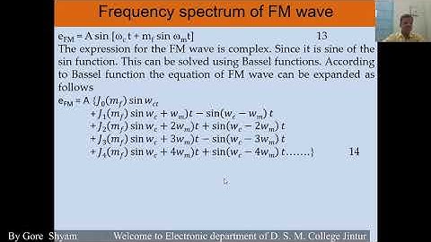 Frequency spectrum and bandwidth
