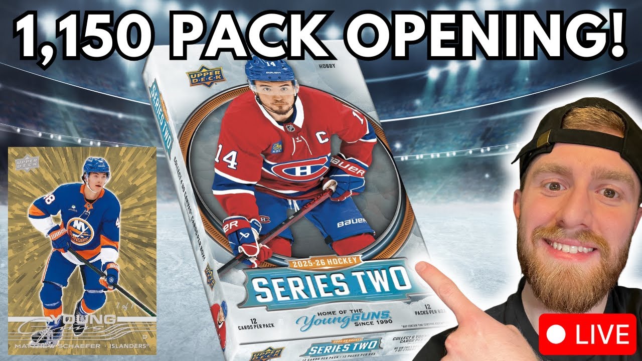 PART 2... 1,150+ NHL Hockey Pack Opening!!! Upper Deck Series 2!!!