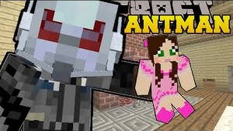 Minecraft: ANTMAN (SHRINK AND GROW YOURSELF & ANY MOBS!) Mod Showcase
