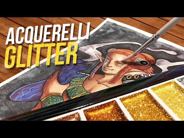 Questi ACQUERELLI BRILLANO! Provo l'effetto GLITTER 