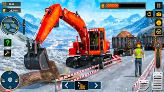 Snow Offroad Construction Game - Real Sand Excavator Simulator - Construction Simulator Gameplay screenshot 3