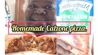 Homemade Calzone Pizza | #Marthawhite#pizzadough