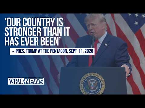 Trump cites strength, scripture at Pentagon 9/11 ceremony