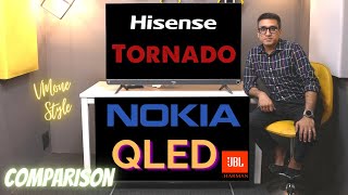 Nokia QLED TV vs Hisense Tornado TV ⚡ The Ultimate Comparison ⚡ Best TV in India 2021 ⚡ Nokia TV