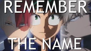 My Hero Academia Amv - Remember The Name chords