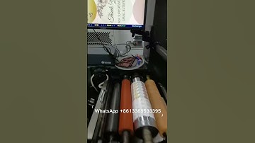 camera Moving Video Web Inspection System flexo printing machine print image inspection #shorts