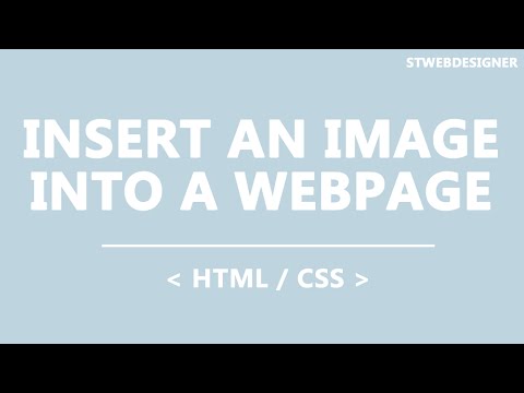 Insert an Image into a Webpage | STWebDesigner