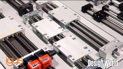 Vegas-show visit: Engineer at igus explains DryLin designs