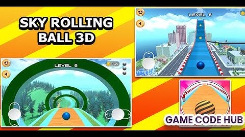 Sky Rolling Ball  3D Game Unity Source Code + Admob Ads