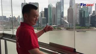 Fz09 balcony glazing system, frameless window, slide turn system in China made by Finzone, Case22