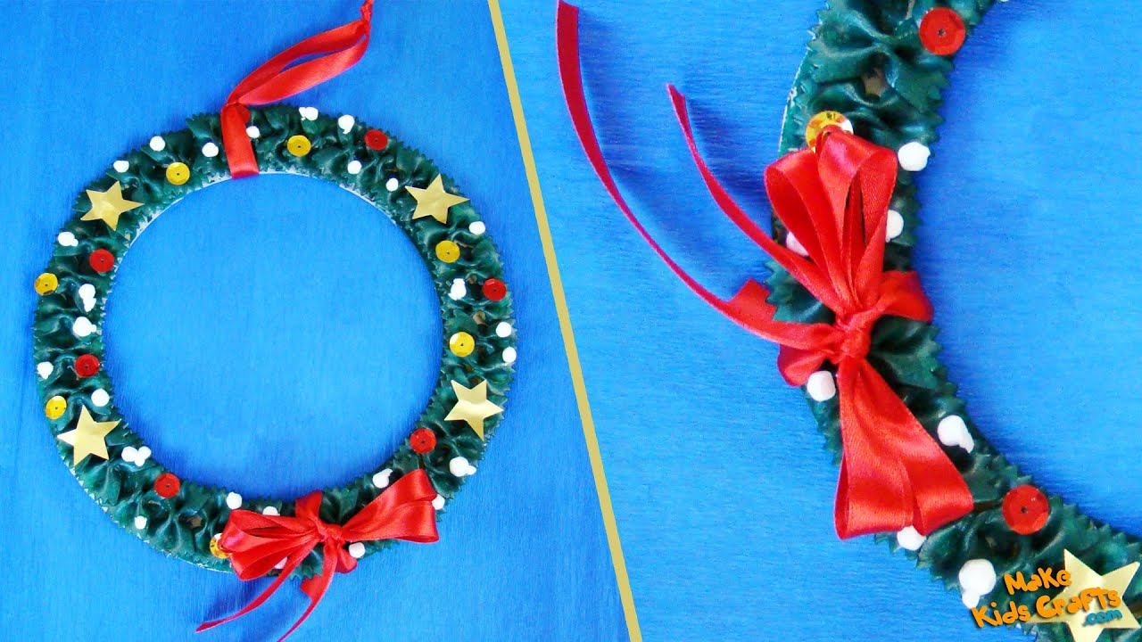 How to make a Christmas Wreath? Craft Ideas DIY YouTube