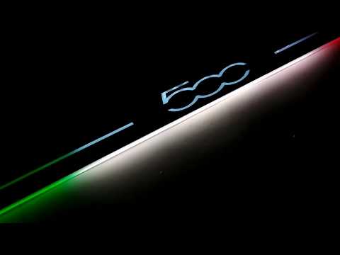 Накладки на пороги з підсвічуванням для Fiat 500 (2007-н. д.), видео 2